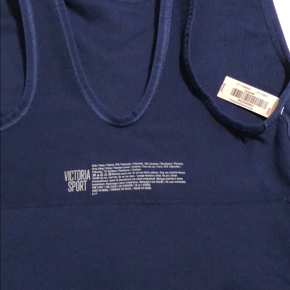 New VS Seamless Long Line Sports Bra Navy Small - Picture 3 of 3